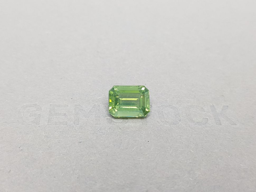 Octagon-cut green zircon from Sri Lanka 3.94 ct Image №1