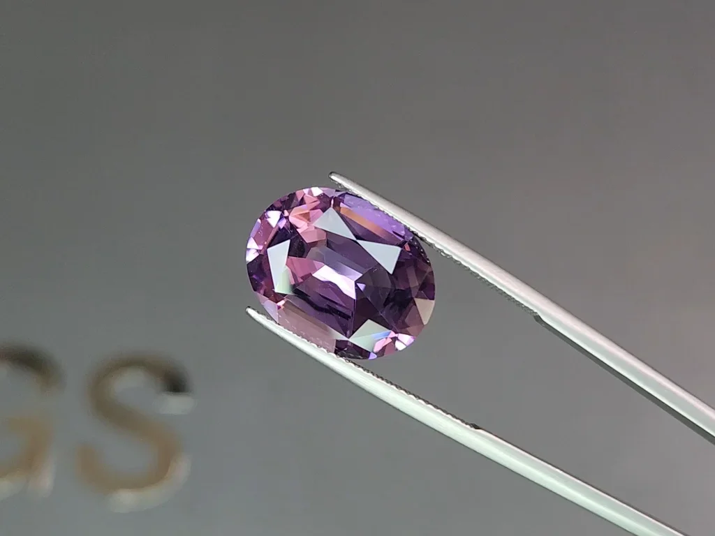 Amatista morada en talla ovalada de alta precisión de 7,0-8,0 quilates, Brasil  Image №3