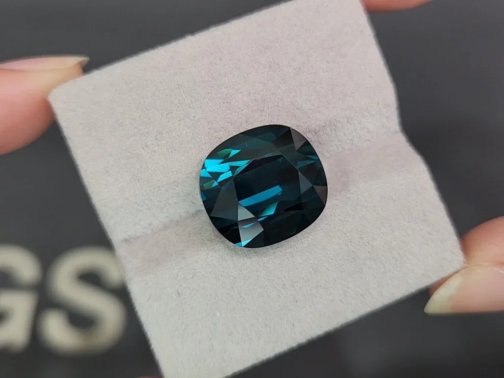 Gran turmalina indigolita azul de talla cojín de 16,00 quilates, Afganistán  Image №4
