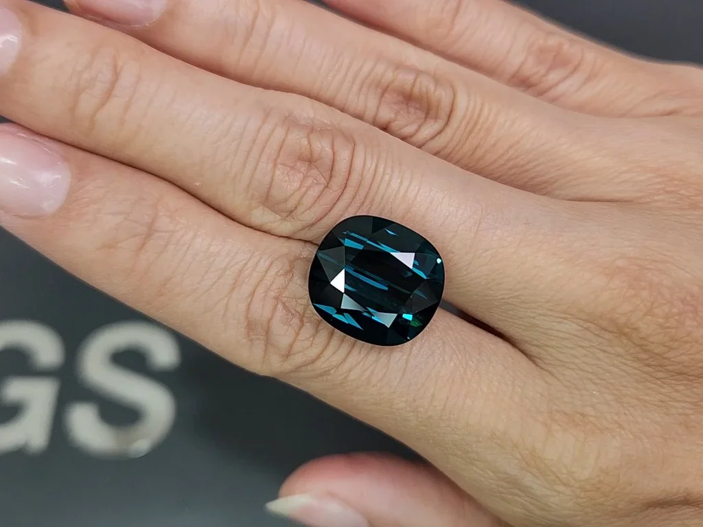 Gran turmalina indigolita azul de talla cojín de 16,00 quilates, Afganistán  Image №2