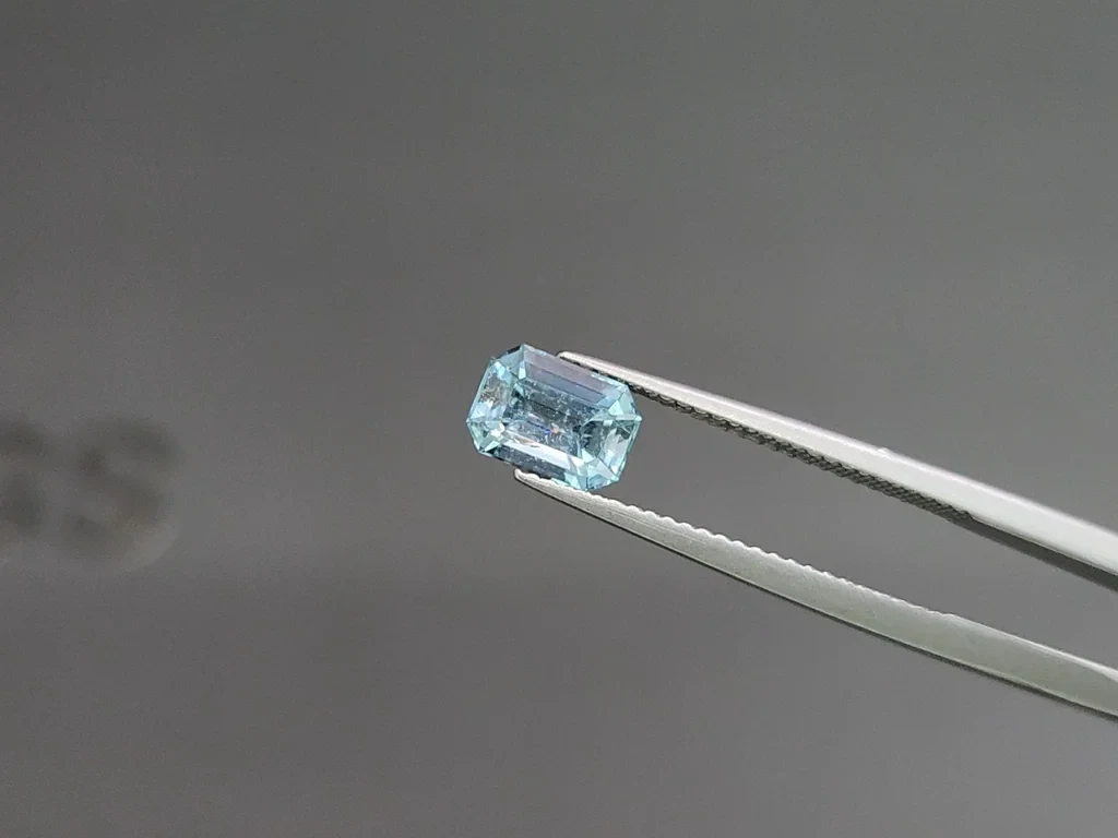 Aquamarin-set achteckig geschliffener 2,54 karat, Madagaskar Image №2