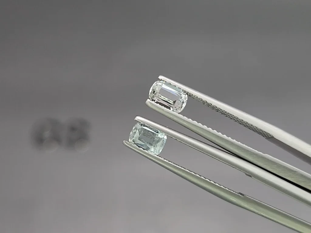 Set of aquamarines cushion cut 2.05 carats, Madagascar Image №4