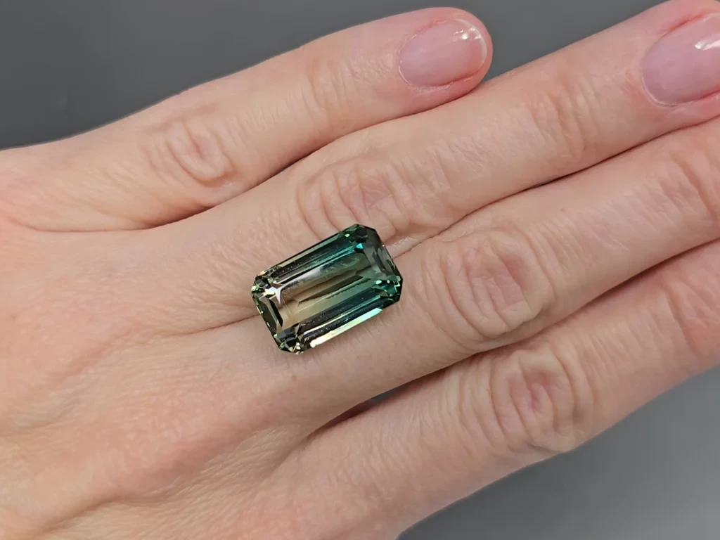 Tourmaline polychrome, taille octogonale 17,53 carats, Afghanistan Image №2