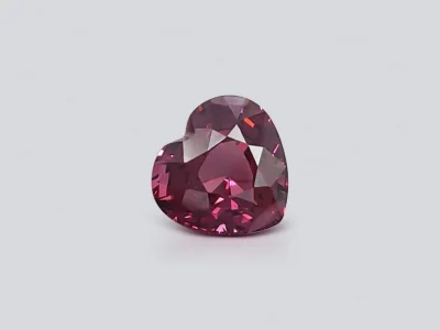 Heart cut burgundy spinel 3.16 ct, Burma photo