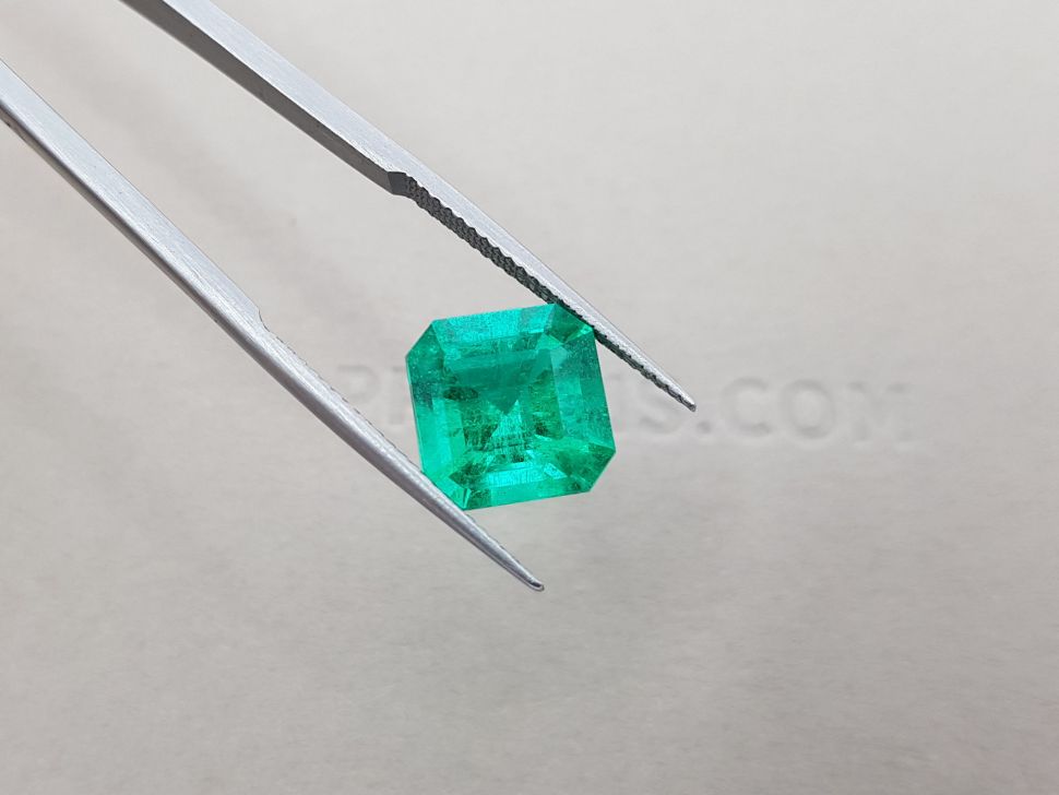 Natural rich Colombian emerald 4.34 ct, GRS Image №4