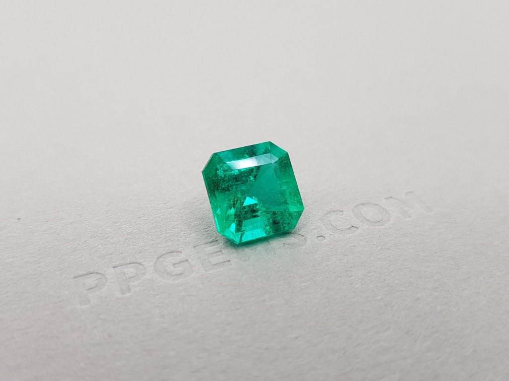 Natural rich Colombian emerald 4.34 ct, GRS Image №2