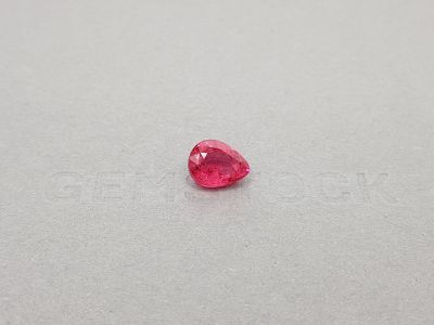 Bright pink pear-cut Mahenge spinel 2.46 ct photo