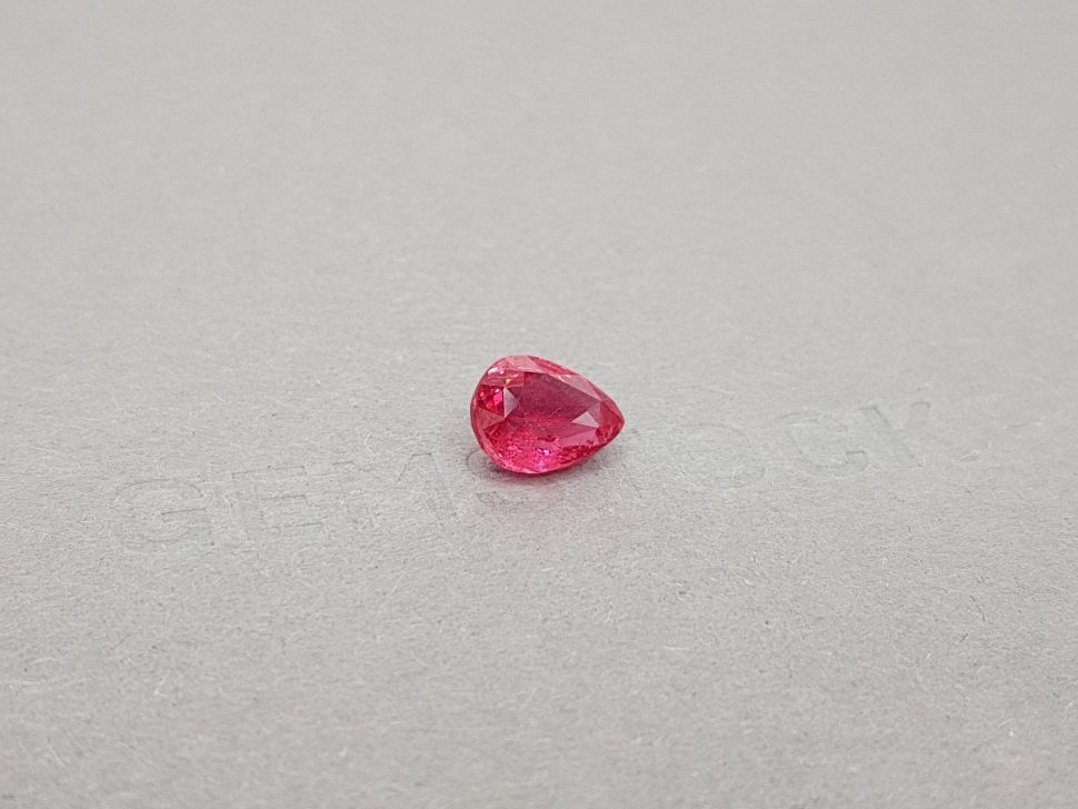 Bright pink pear cut Mahenge spinel 2.46 ct Image №2
