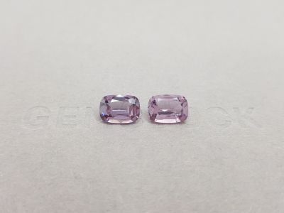 Pair of purple-pink spinels from Burma 3.17 ct photo