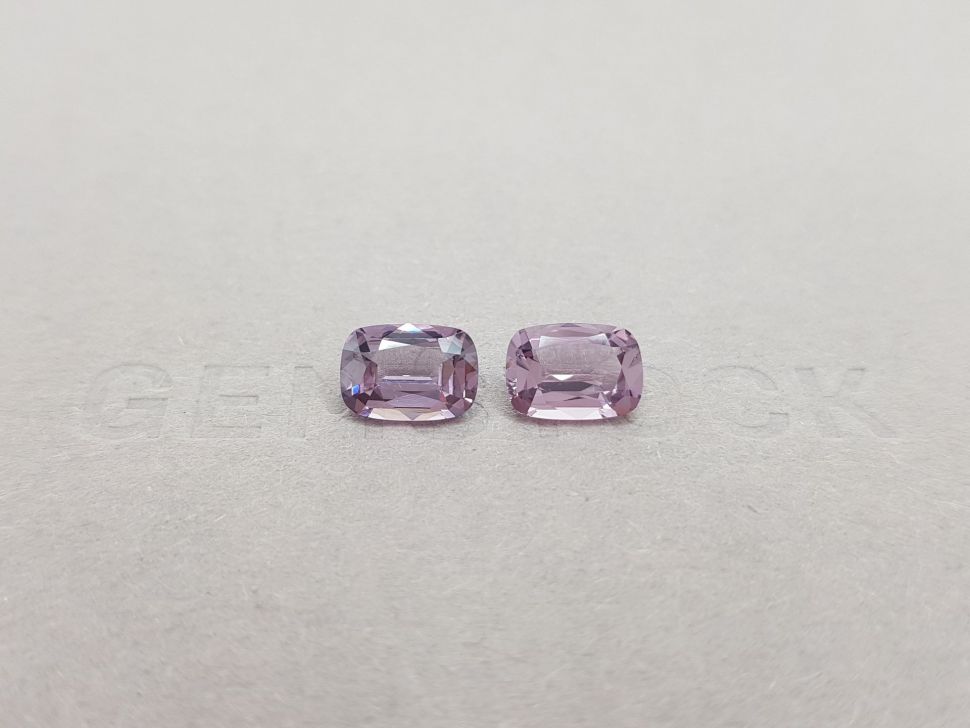 Pair of purple-pink spinels from Burma 3.17 ct Image №1