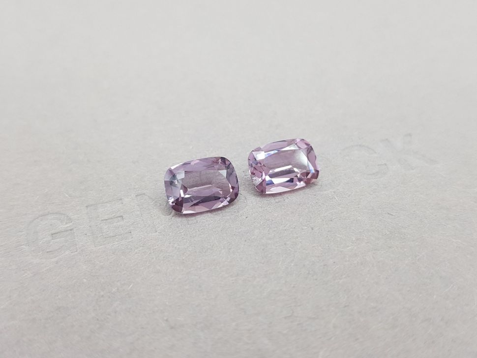 Pair of purple-pink spinels from Burma 3.17 ct Image №2