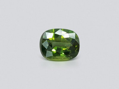 Bright green cushion cut zircon 2.81 ct photo