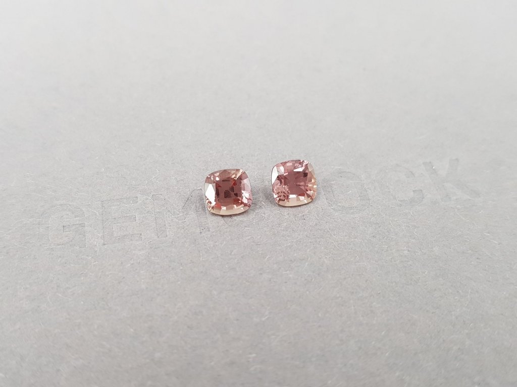 Pair of unheated Padparadscha sapphires 1.64 carats, Madagascar Image №2