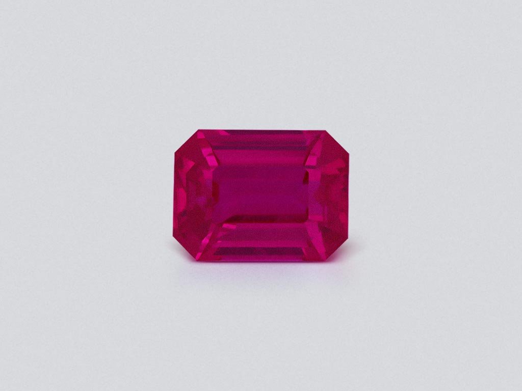 Rubis octogonal non chauffé de 1,01 carat, Mozambique Image №1