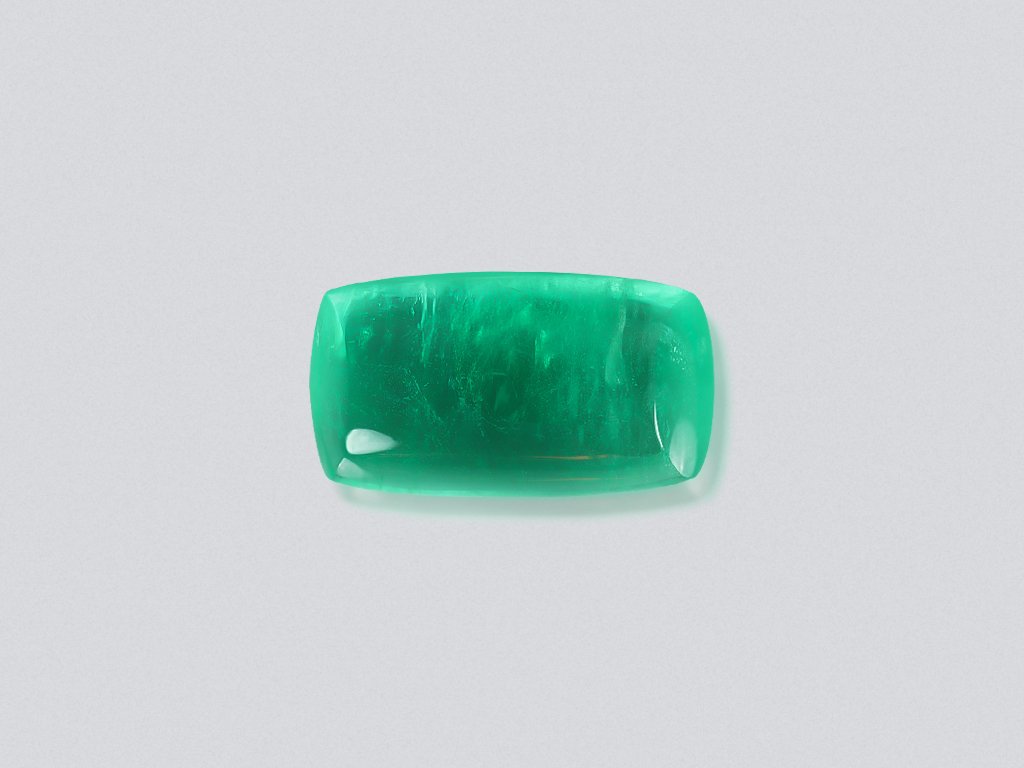 Emerald fancy cut cabochon 5.06 carats, Russia Image №1