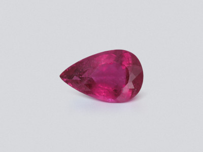 Large rubellite tourmaline pear cut 10.24 carats, Africa photo