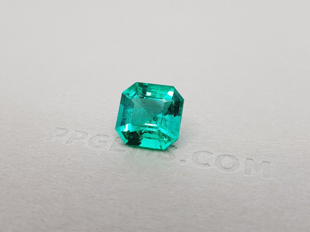 High quality bright Colombian emerald 6.26 ct, GRS Image №1