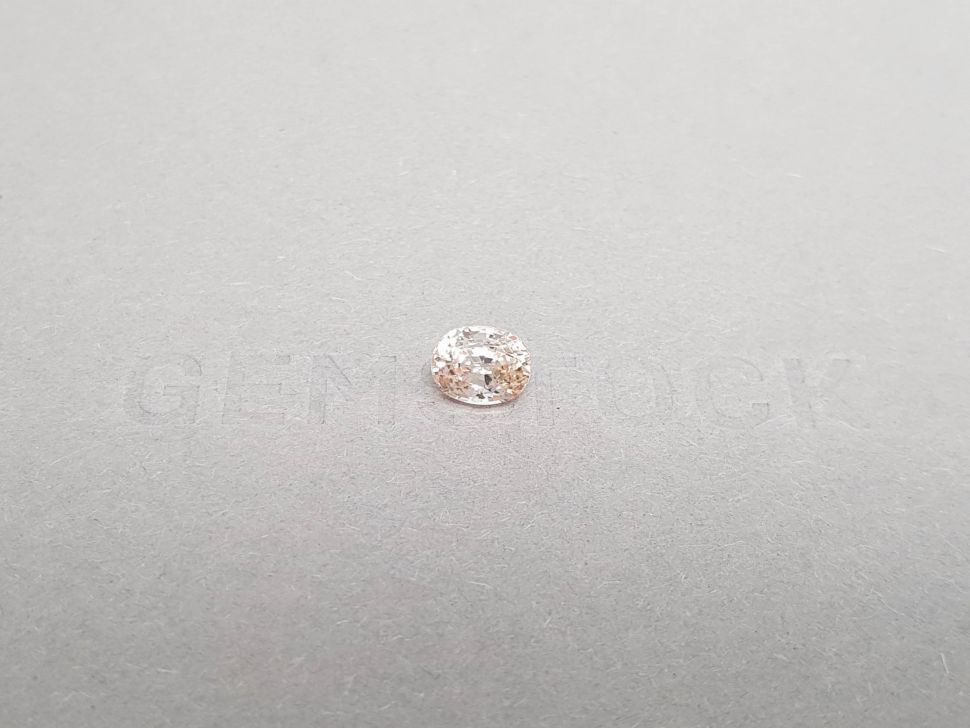 Pastel oval cut sapphire 1.33 ct Image №1