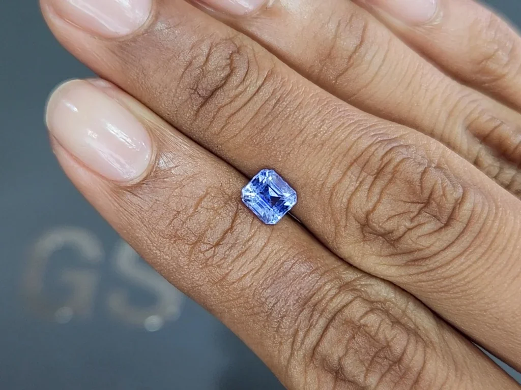 Zafiro azul de talla octogonal de 1,17 quilates, Sri Lanka Image №2