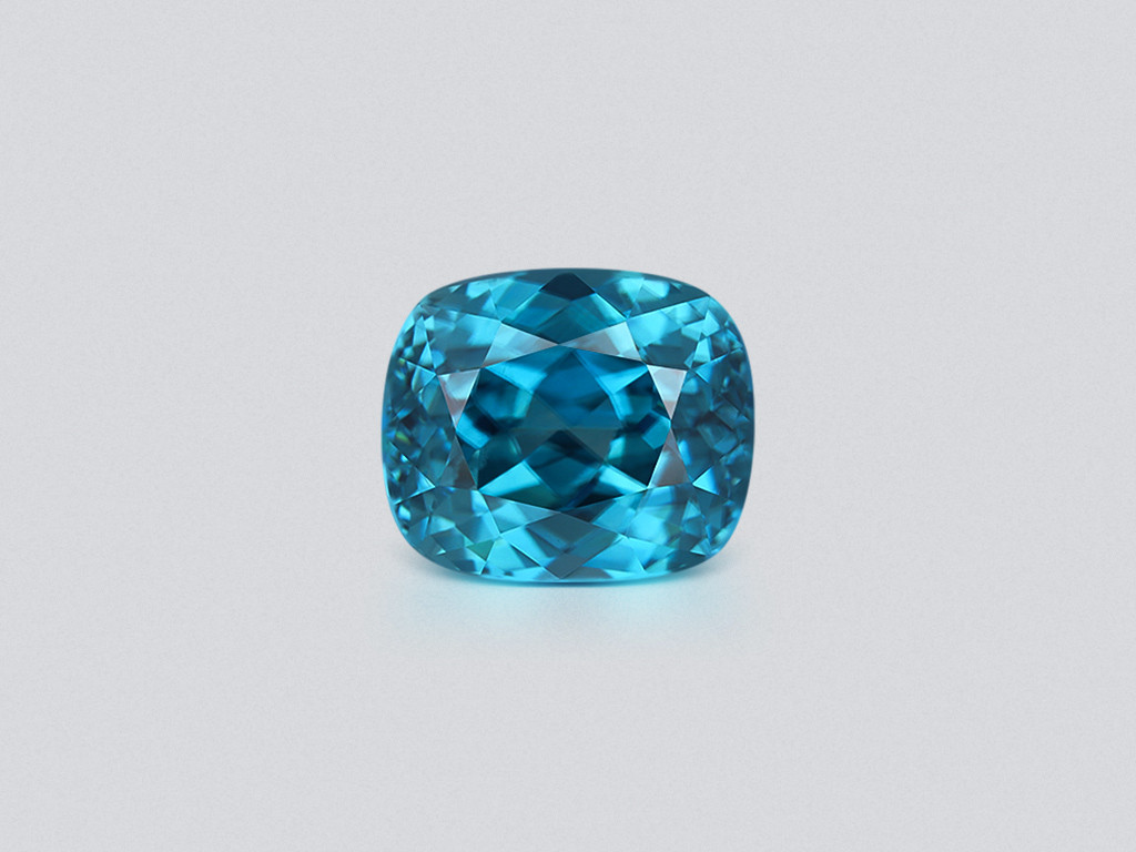 Zircon bleu taille coussin de 12,03 carats, Cambodge Image №1