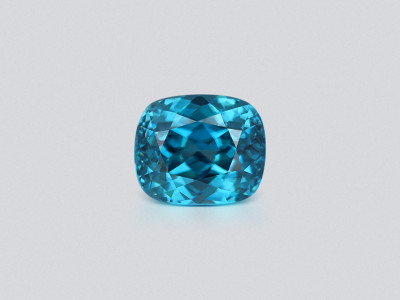 Zircon bleu taille coussin de 12,03 carats, Cambodge photo
