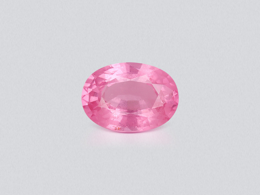Spinel Mahenge Vivid pink milky effect oval cut 1.33 carat, Tanzania   Image №1