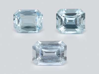 Aigue-marine taille octogonale sertie de 2,18 carats, Madagascar photo