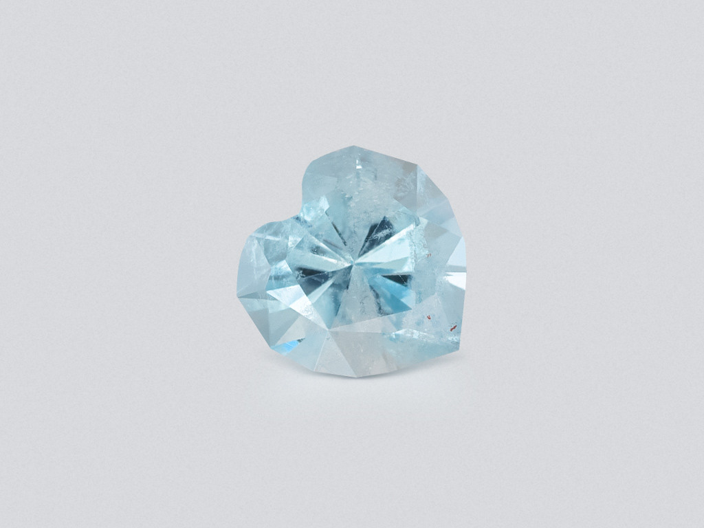 Aquamarine heart shape1.43 carats, Madagascar  Image №1