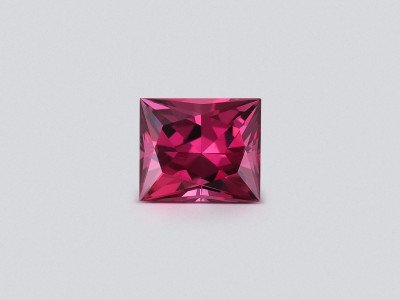 Garnet rhodolite princess cut 2.99 carats, Madagascar photo