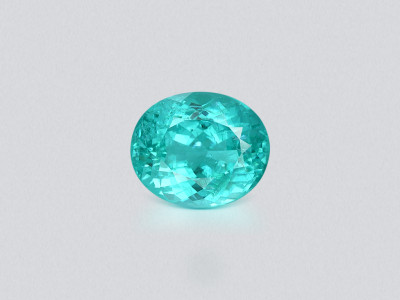 Tourmaline Paraíba bleu-vert néon taille ovale 5,82 carats, Mozambique photo