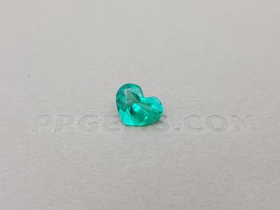 Bright Colombian emerald, heart-cut 1.53 ct photo