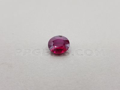 Bright ruby from Mozambique, 4.02 ct oval cut photo