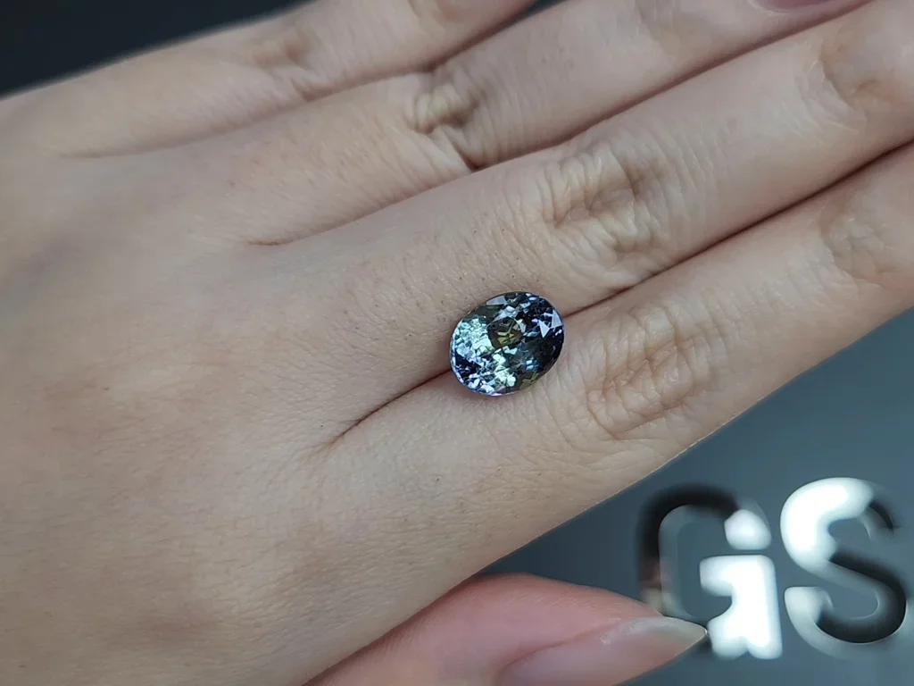Unheated oval out tanzanite 3.64ct Tanzania Image №2