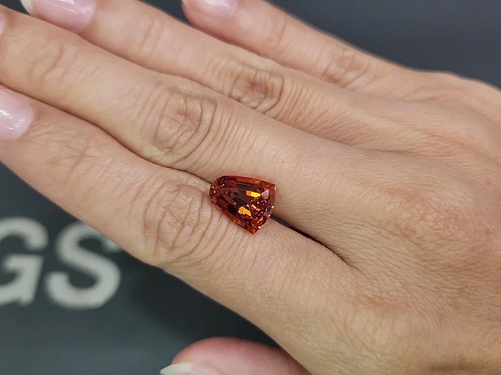 Granate espesartina de talla elegante de 5,81 quilates, África Image №2
