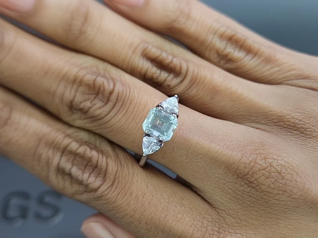 Aquamarine octagon cut 1.33 carats, Madagascar  Image №5