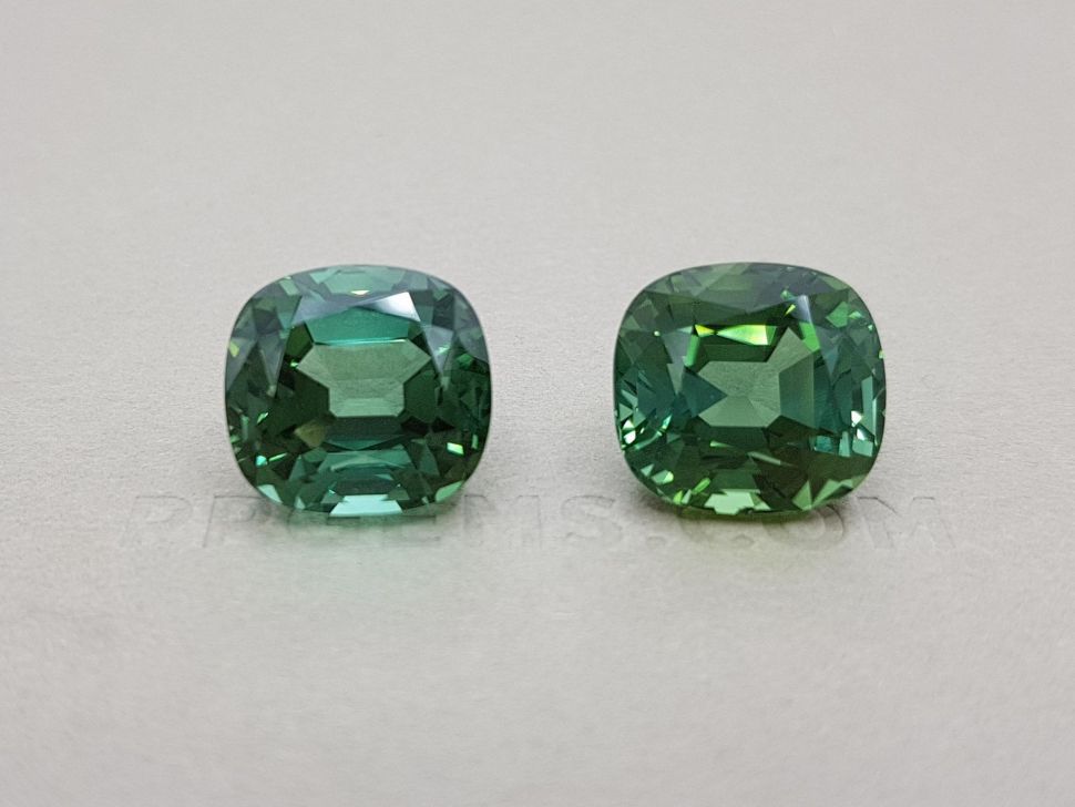 Saturated mint verdelite in cushion cut 23.87 ct Image №1