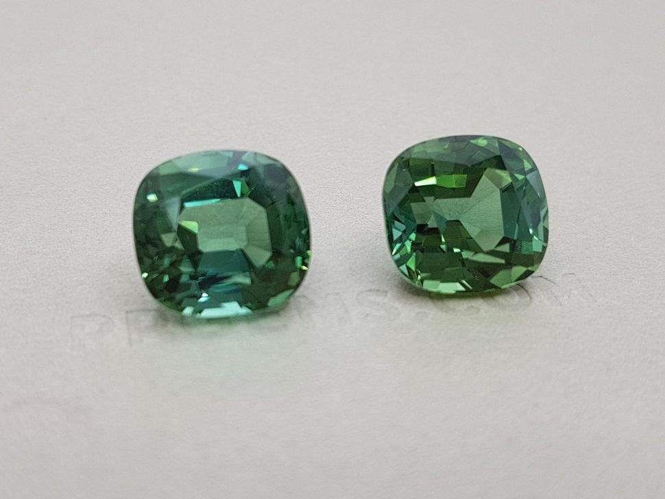 Saturated mint verdelite in cushion cut 23.87 ct Image №2