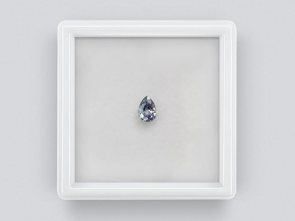 Unheated pear-cut blue sapphire  0.63 carats, Madagascar Image №1