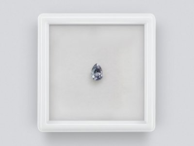Unheated pear-cut blue sapphire  0.63 carats, Madagascar photo