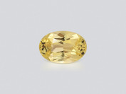 Saphir jaune pastel taille ovale 1,80 ct, Sri Lanka