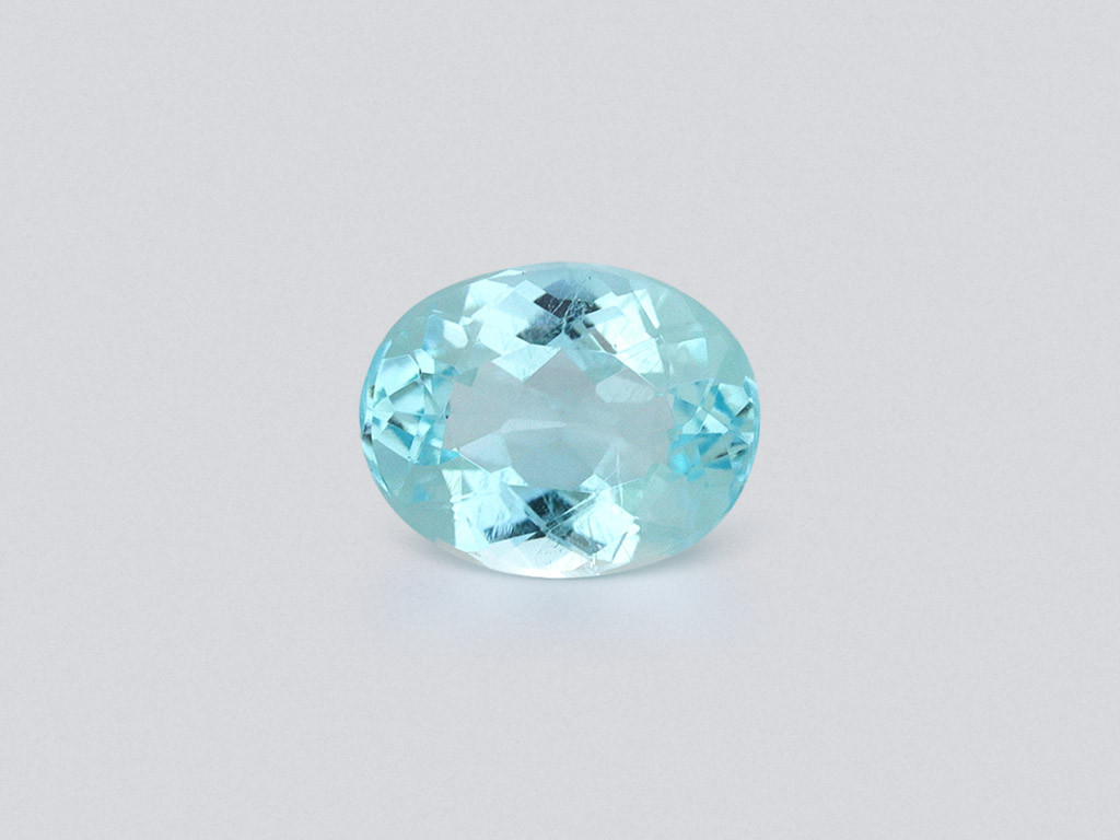 Blue Paraiba tourmaline oval cut 1.17 carats, Mozambique Image №1