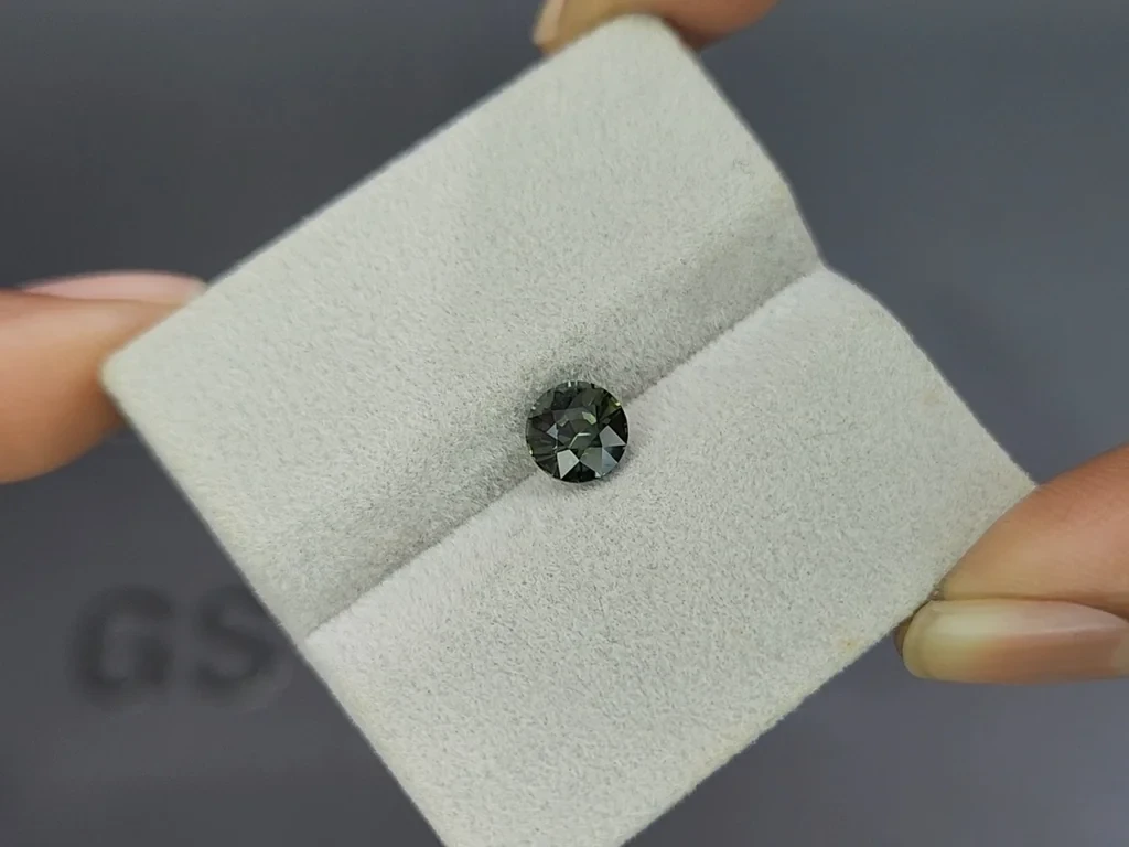 Saphir bleu sarcelle rond de 1,56 carat, Madagascar Image №4