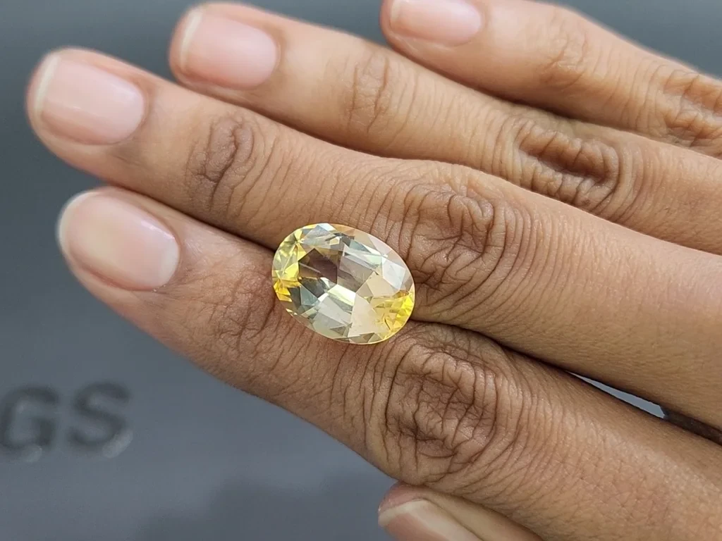 Citrine precision cut oval 8.30 carats, Africa Image №2