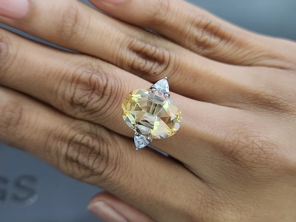 Citrine precision cut oval 8.30 carats, Africa Image №5