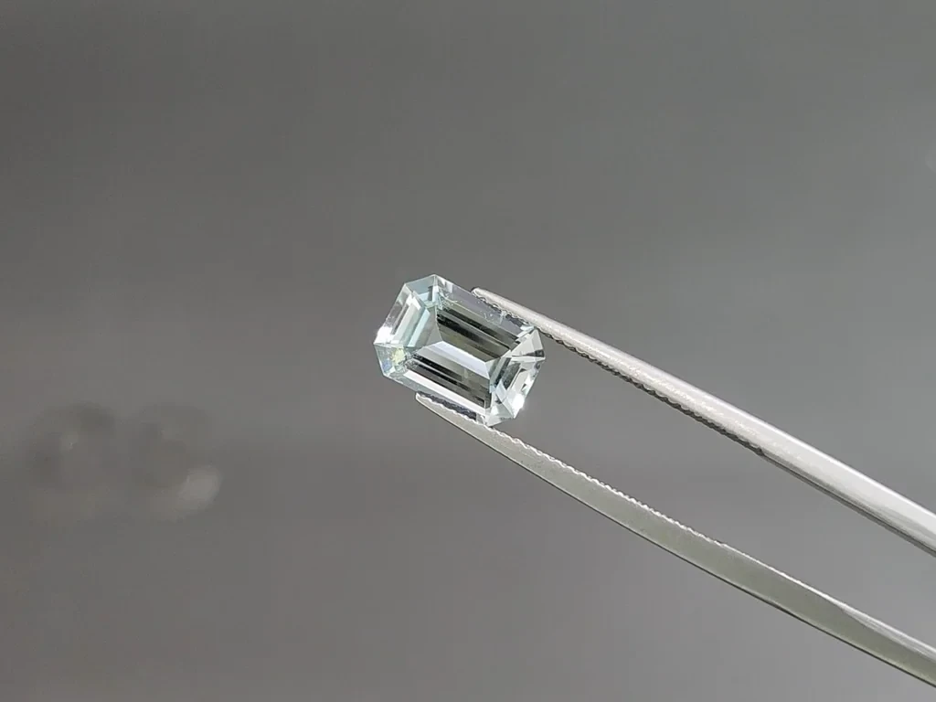 Satz achteckig geschliffener aquamarine 5,24 Karat, Madagaskar Image №3
