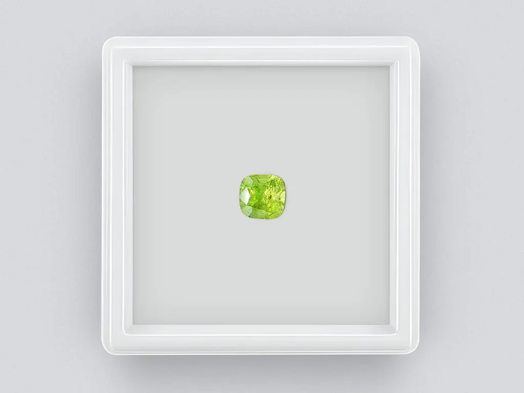 Cushion cut tsavorite garnet 1.52 ct, Africa Image №1