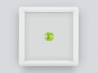 Cushion cut tsavorite garnet 1.52 ct, Africa photo