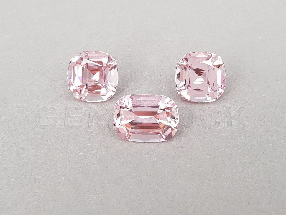 Pink morganite set in cushion cut 23.37 ct, Mozambique Image №1