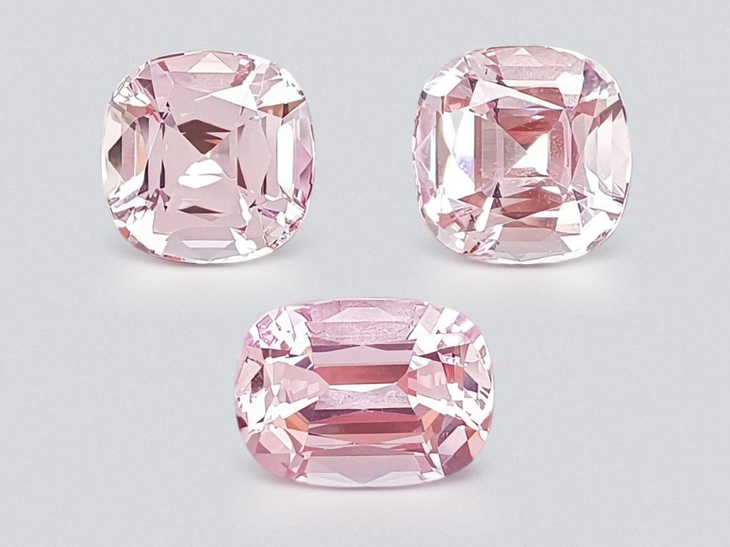 Ensemble de morganite taille coussin 23,37 ct, Mozambique Image №1