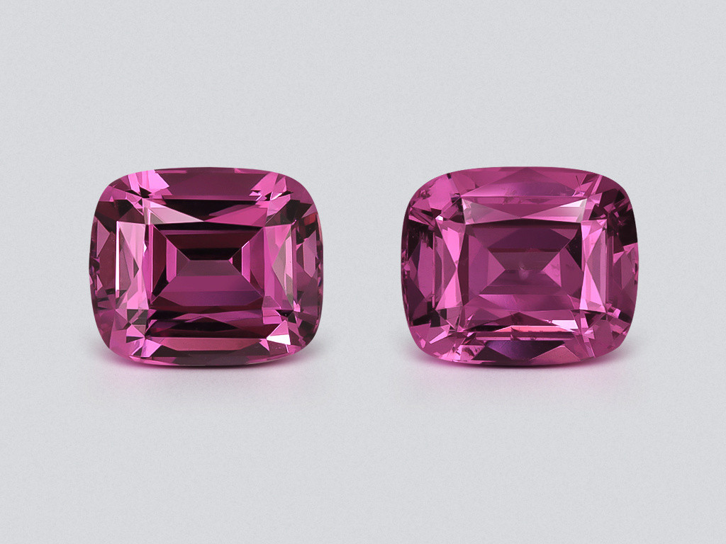 Paar rhodolith granate im kissenschliff 2,92 carast, Tansania Image №1